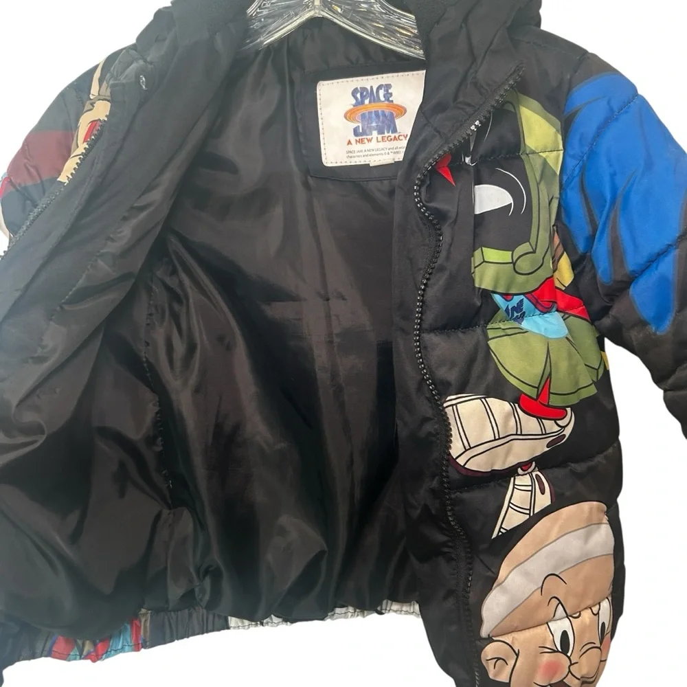 Members Only Space Jam: New Legacy Puffer Jacket Looney Tunes Squad Size 4